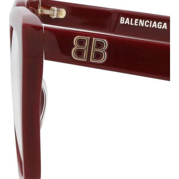 Balenciaga Womens Square/Rectangle Burgundy Burgundy Transparent Fashion - Picture 4 of 4